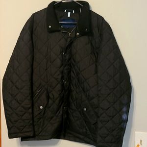 Cole Haan Men's Black Quilted Jacket Large